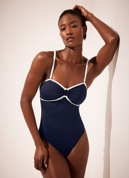 Navy Tipped Swimsuit