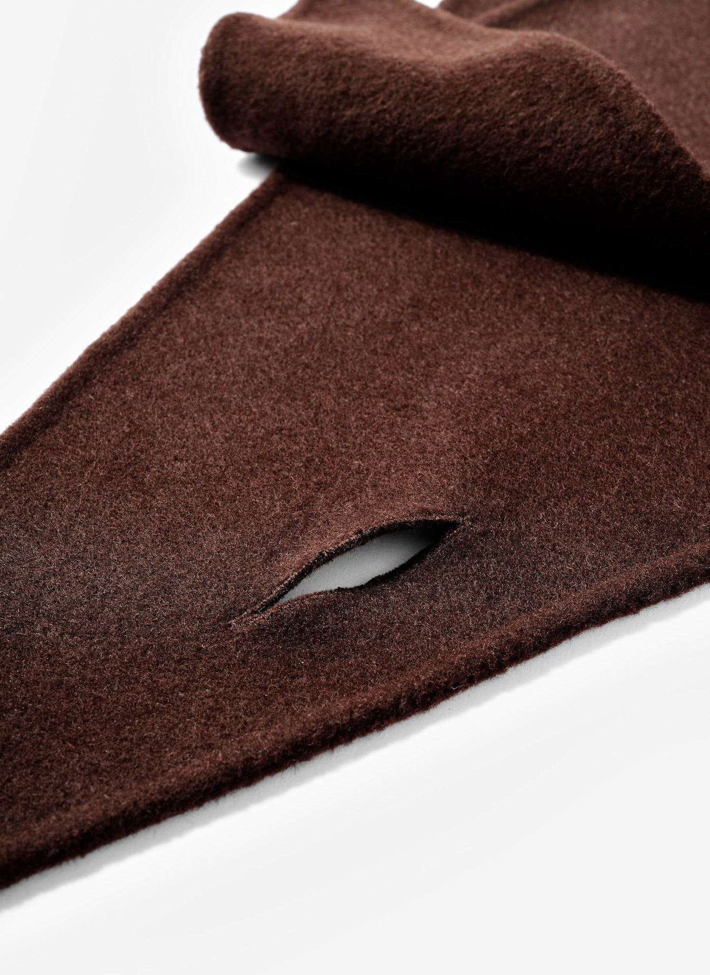 Brown Wool Triangle Scarf