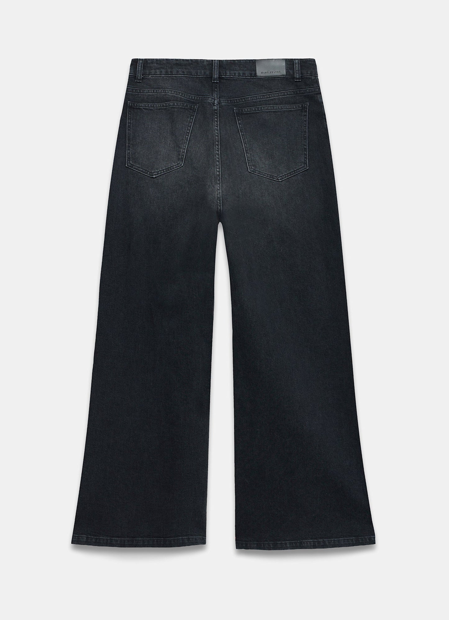 Washed Black Wide Jeans