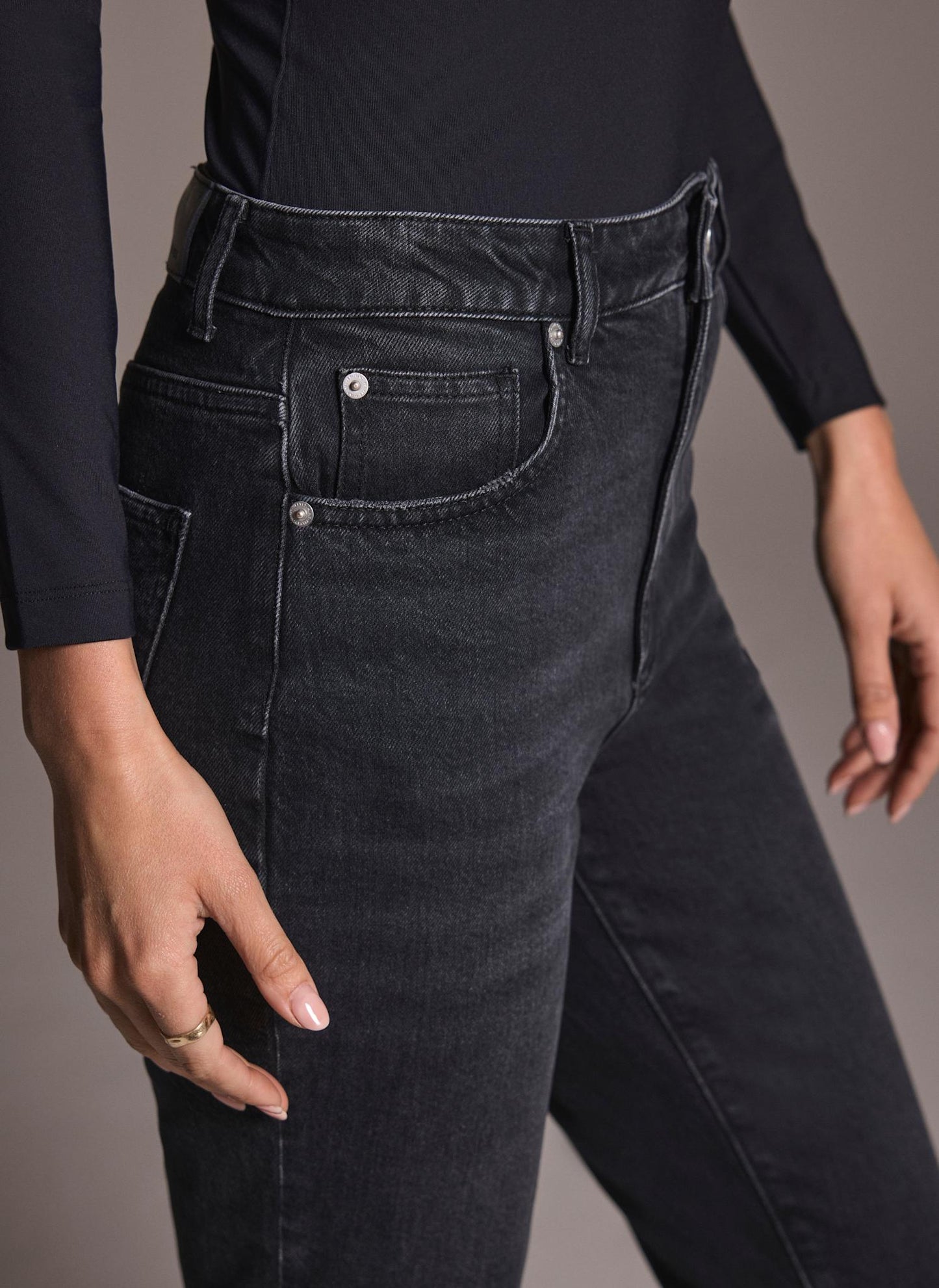 Washed Black Slim Jeans
