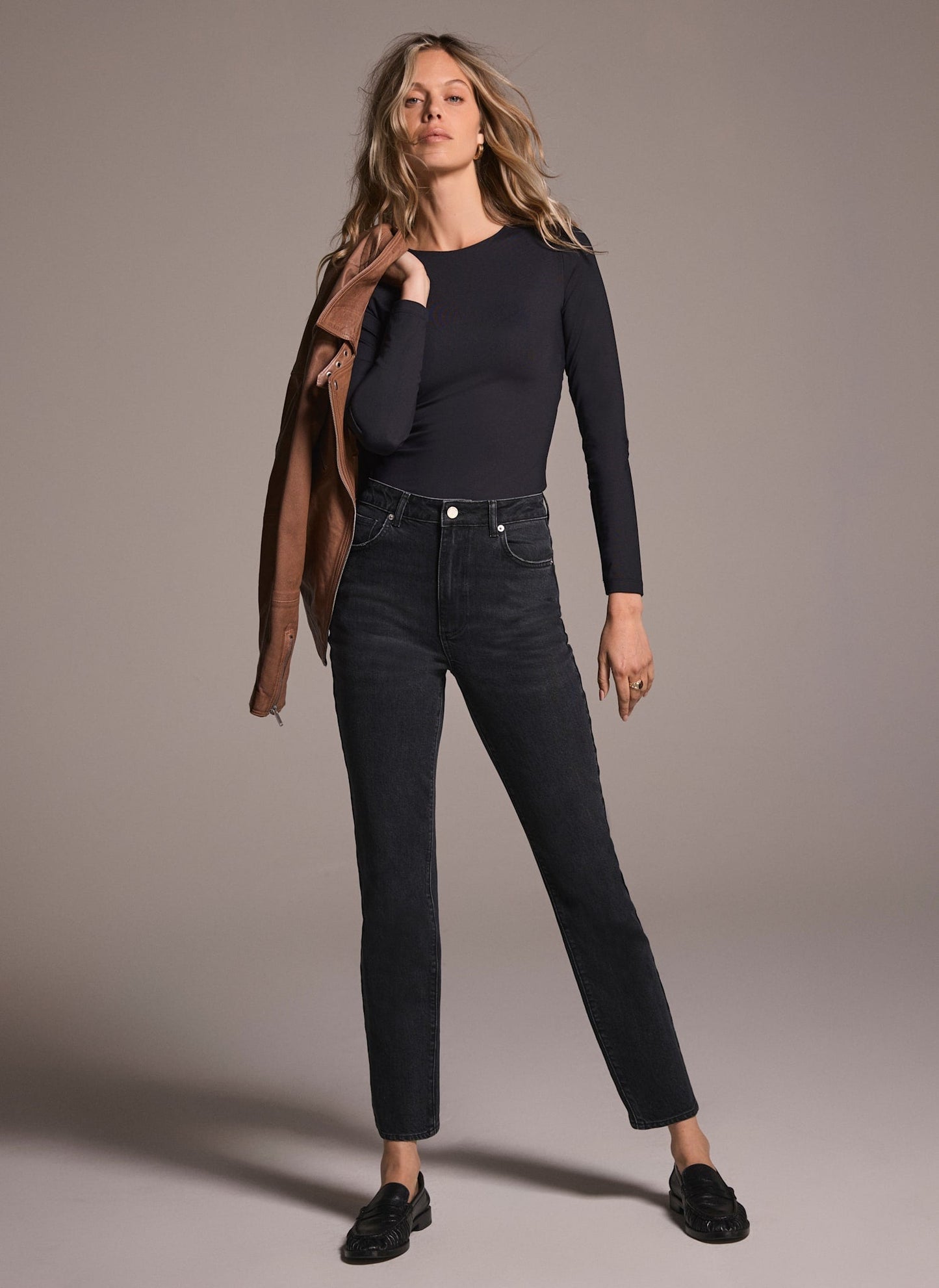 Washed Black Slim Jeans