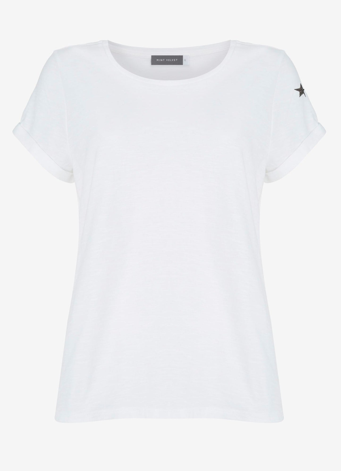 White Cotton Star T-Shirt
