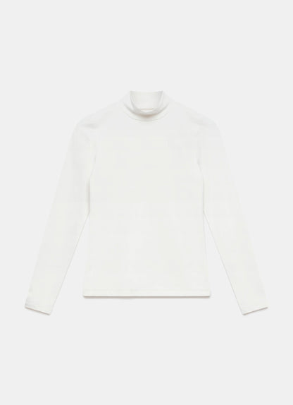 White High Neck Layering Top