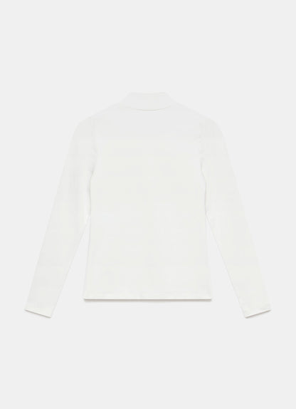 White High Neck Layering Top