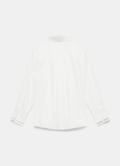 White Knot Detail Shirt