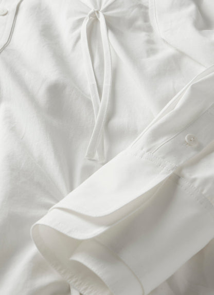 White Knot Detail Shirt