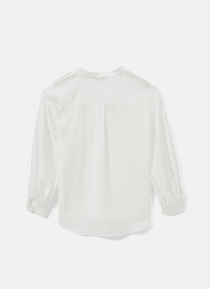 White Throw On Shirt