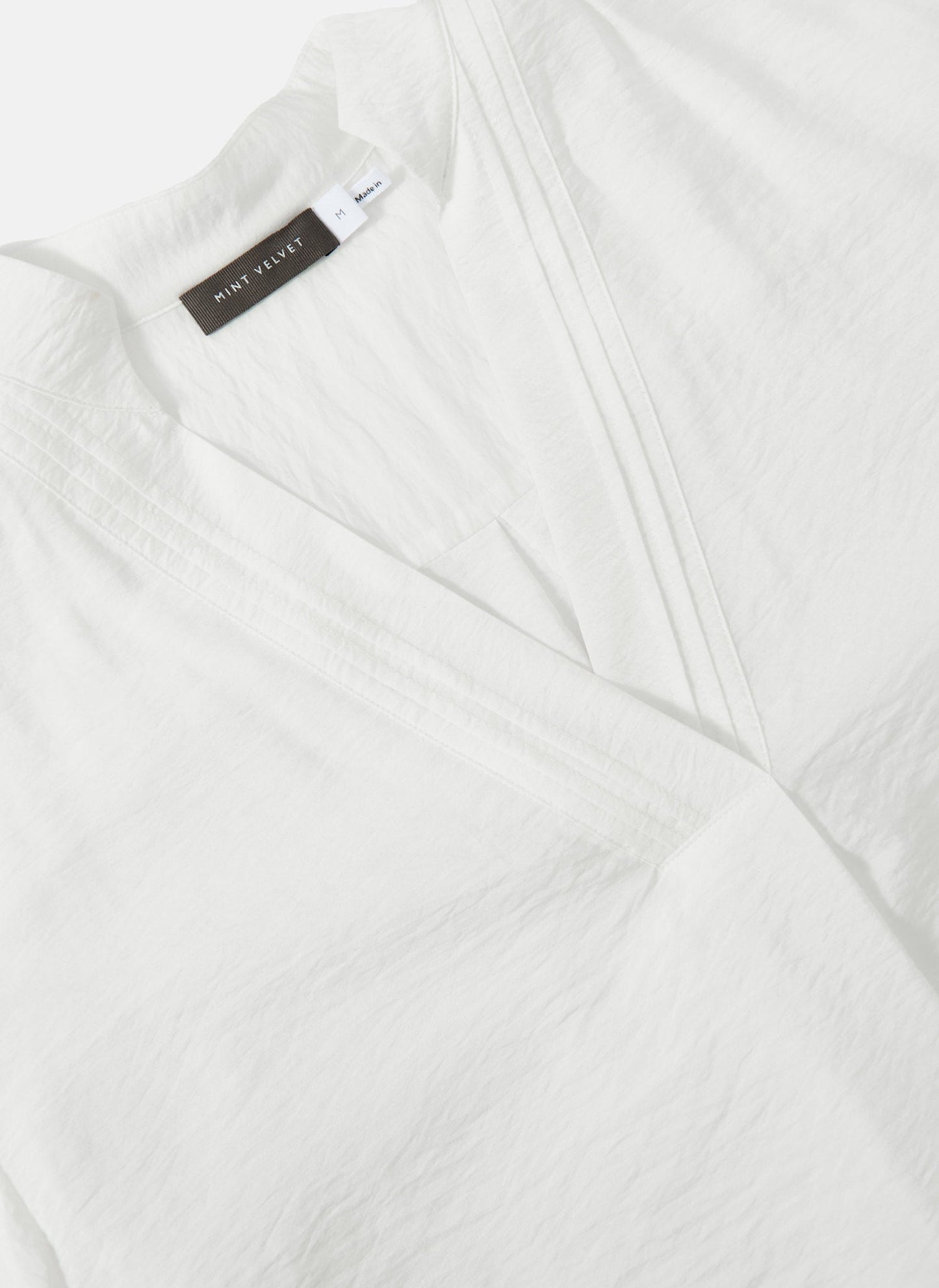 White Throw On Shirt