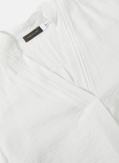 White Throw On Shirt