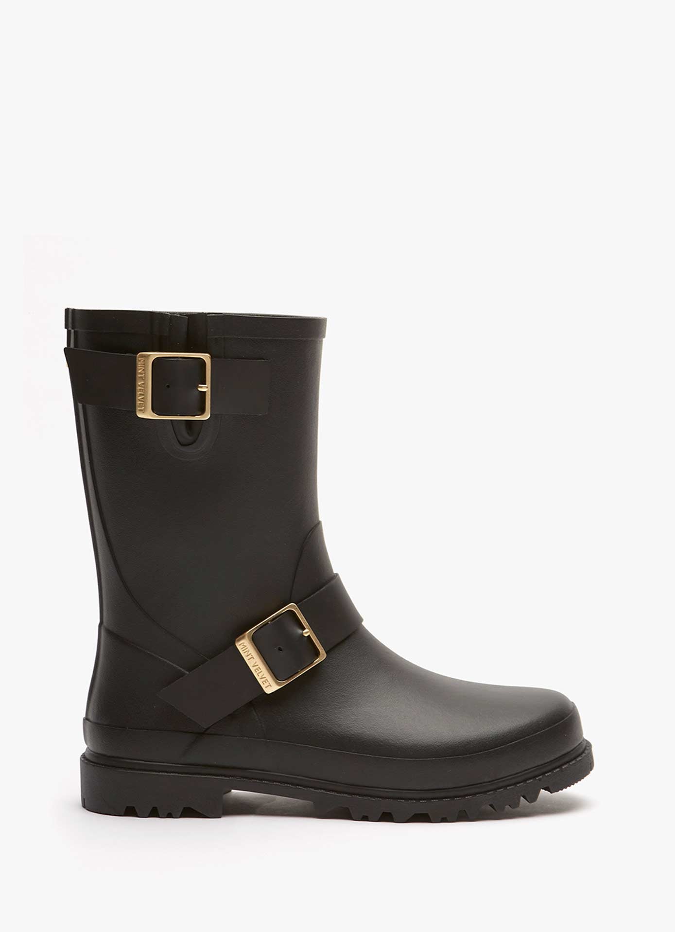 Wynter Black Short Wellies