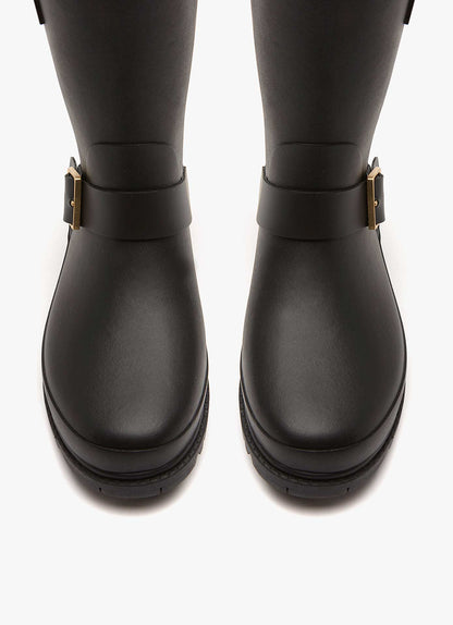 Wynter Black Short Wellies